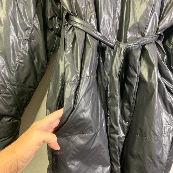 NORMA KAMALI Coat 2X Sleeping Bag Car Coat Puffer Packable Belted Snap Closure - Picture 12 of 16